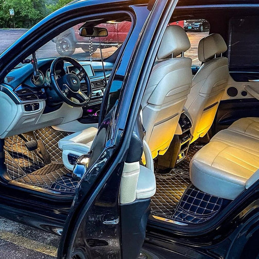 Right hand drive BMW X series diamondCustom Floor Mats (2008-2026)