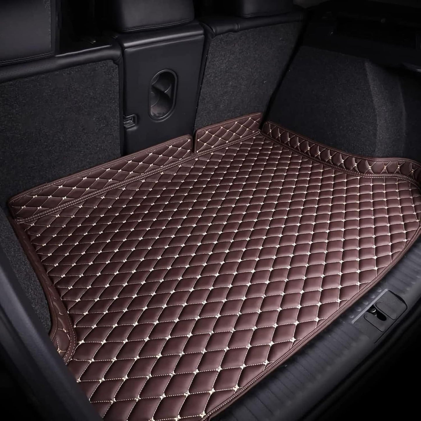 Waterproof antislip Custom trunk Mats – Full Coverage Floor Protection 2d diamond trunk mats