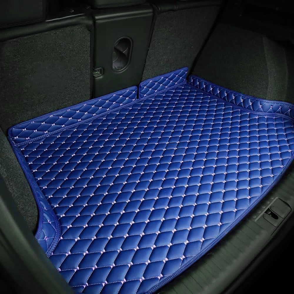 blue customize leather trunk mats with tailored Renault Clio 2013-2025
Hatchback  right hand drive