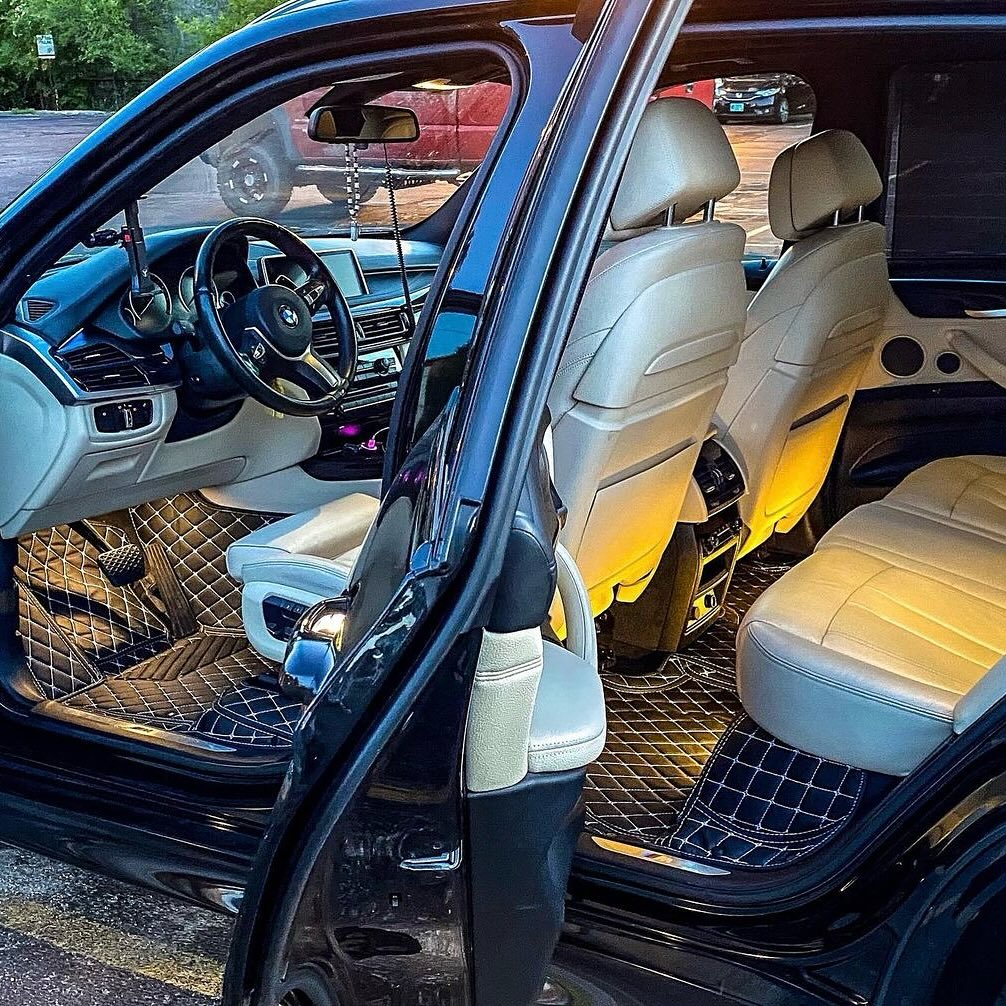 Right hand drive BMW X series diamondCustom Floor Mats (2008-2026)